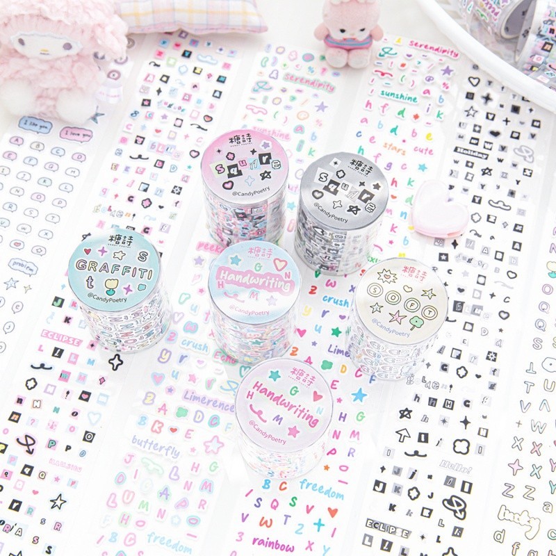 Mr. Paper 200 ซม./ม้วน เทปพิมพ์อักษรทองแดง สไตล์ของประเทศเกาหลี ชุดตก แต่งตัวอักษรภาษาอังกฤษ มินิเทปตัดเทป บัญชีมือสร้างสรรค์ คุณต้องการอะไร การ์ดอวยพร ภาพถ่าย เทปตก แต่ง