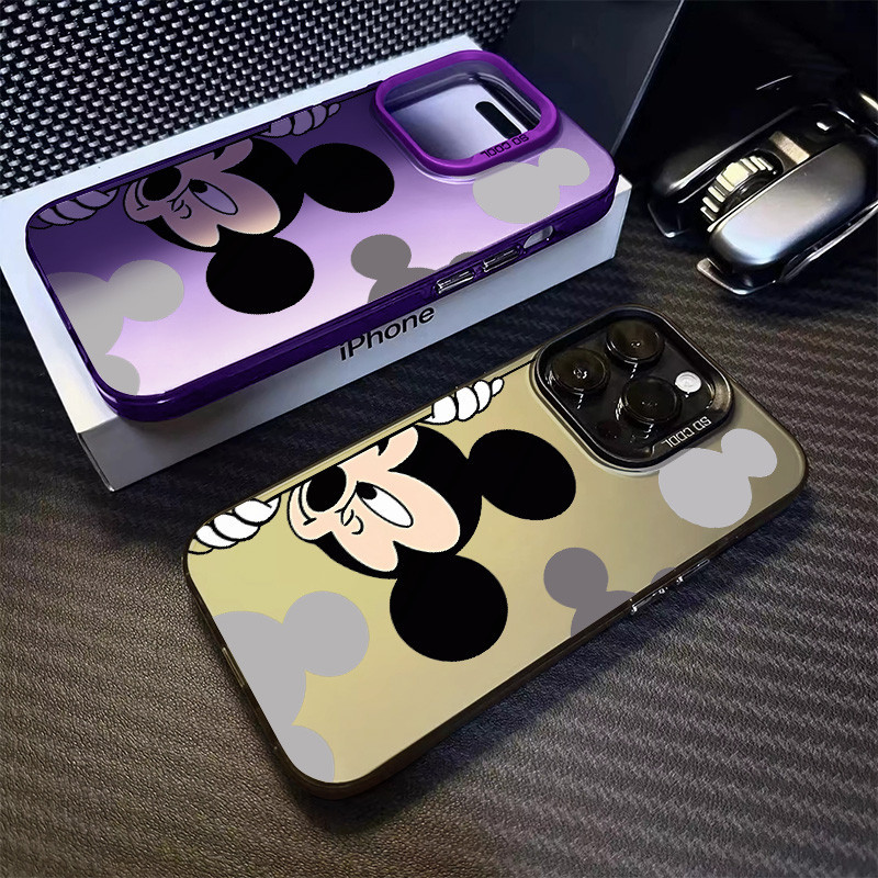 เคสโทรศัพท์มือถือ ซิลิโคนแข็ง กันกระแทก ลายการ์ตูนหนูตลกน่ารัก สําหรับ IPhone 13 14 15 12 11 Pro MAX SE 2020 X XR XS MAX Ip 7 8plus