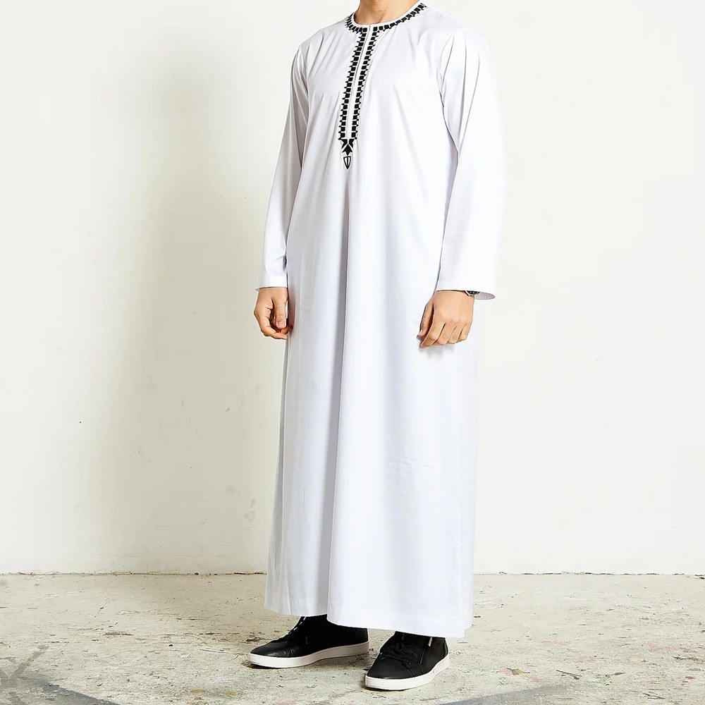 เสื้อคลุมแขนยาว ปักลาย สไตล์อาหรับ ชาวมุสลิม 2024 9
