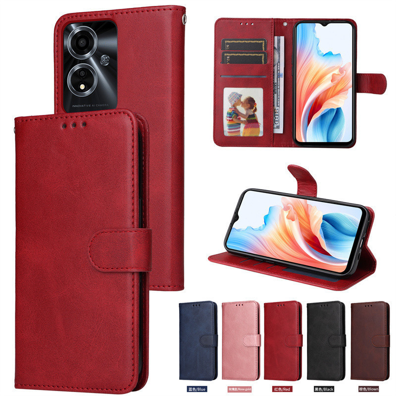 รุ่นใหม่ OPPO Reno11F 5G เคสฝาพับ ตั้งได้ ล็อคได้ สำหรับ Reno 11F 11 10 Pro เคสกันกระแทก ใส่บัตรได้ พร้อมส่ง Boss