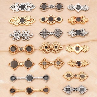 กระดุมโลหะ สไตล์จีนโบราณ สําหรับตกแต่งเสื้อผ้า