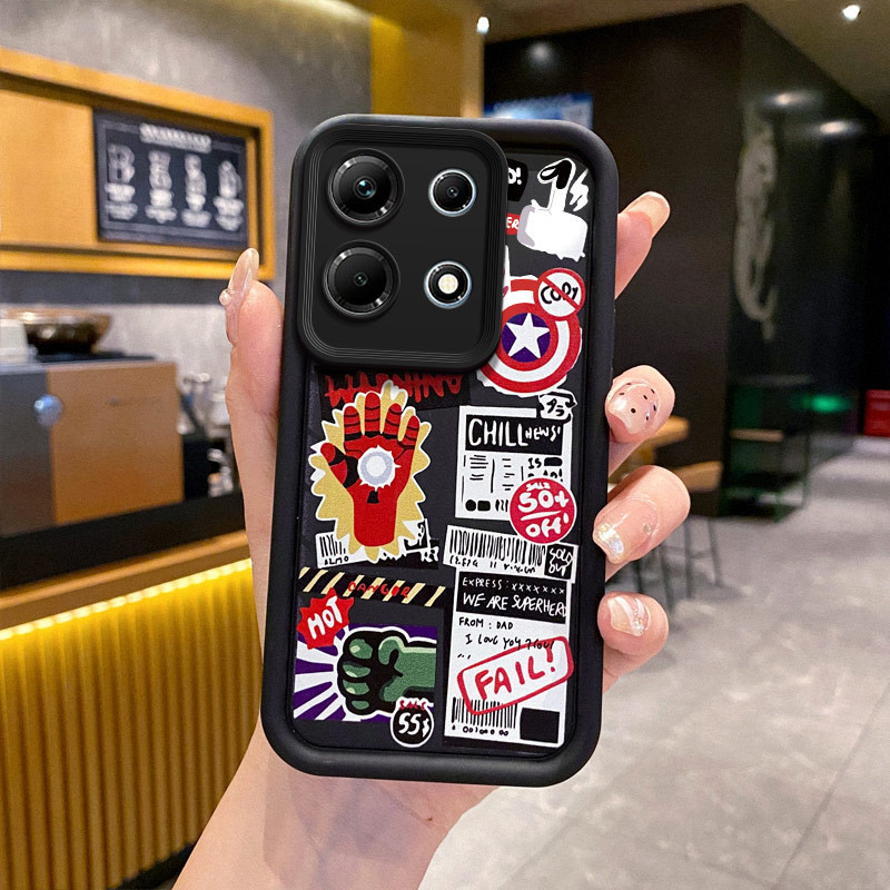 สําหรับ infinix Note 30 4G X6711 กรณีซิลิโคนนุ่ม TPU กันกระแทกรูปแบบการ์ตูน Full Protcetion เคสโทรศั