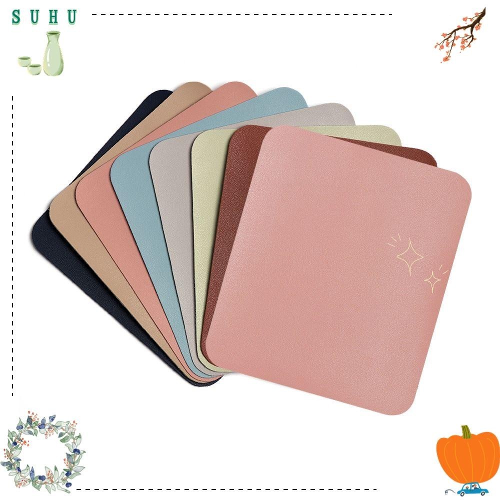 SUHU HOME แผ่นรองเมาส์หนัง กันลื่น สำหรับเกม คอมพิวเตอร์ สำนักงาน สีสันสดใส กันน้ำ