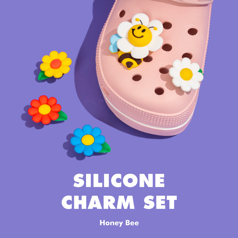 วิกผม jibbitz crocs charm รูปผึ้ง เดซี่น่ารัก เครื่องประดับแฟชั่นรองเท้า