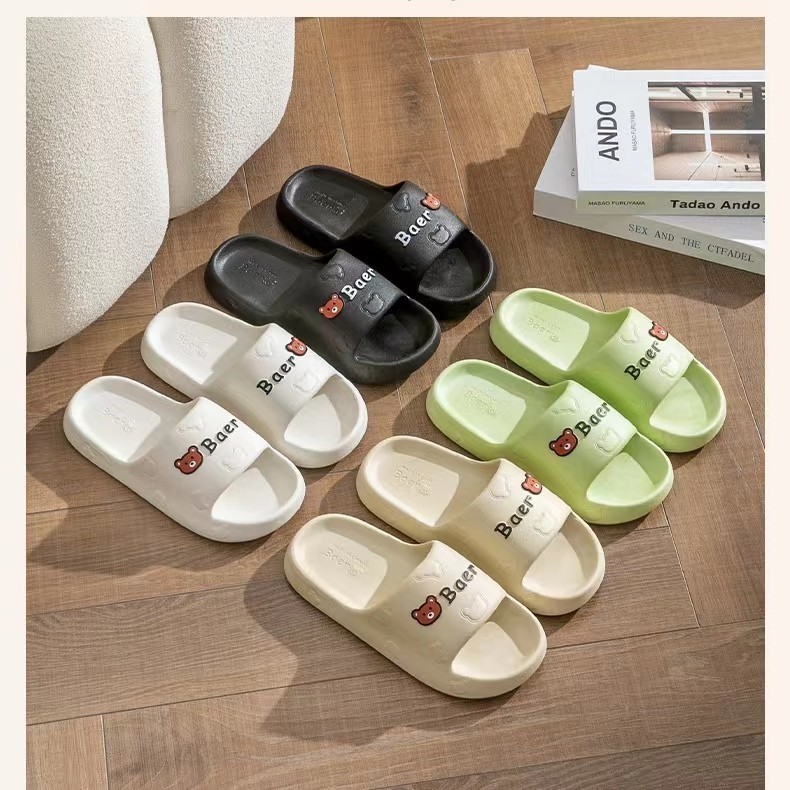 ToyNo.1​🧸​พร้อมส่ง​🧸 "LT-BEB" รองเท้าแตะสวม ลายหน้าน้องหมี พื้นนุ่มใส่สบาย