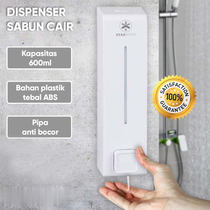 Abs พลาสติก Leakproof Liquid Soap Dispenser เจลทําความสะอาด 600ml Liquid Soap Holdersoap Dispenser เจลทําความสะอาดมือ