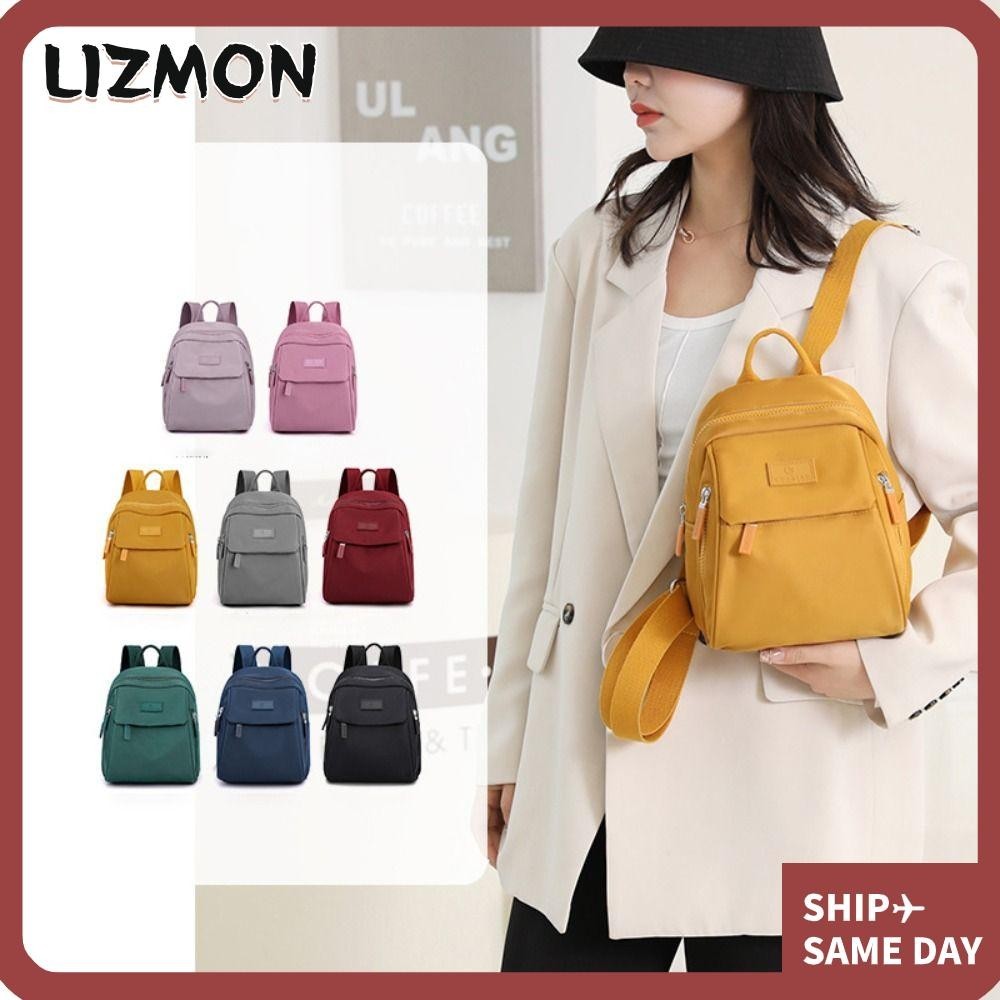 Lizmon กระเป๋าเป้สะพายหลัง กระเป๋าสะพายไหล่ ขนาดเล็ก จุของได้เยอะ กันน้ํา น้ําหนักเบา แฟชั่นสําหรับสตรี วัยรุ่น