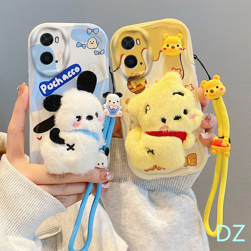 เคส Oppo A96 A76 A92 กรณีโทรศัพท์มือถือ ตุ๊กตาน่ารัก สร้อยข้อมือ TYMR