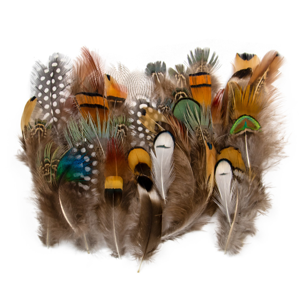 ไก ่ ธรรมชาตินกยูงห ่ านฟ ้ าขนนกขนาดเล ็ ก Dream Catcher Feathers สําหรับงานฝีมือหัตถกรรมอุปกรณ ์ เสริมเครื ่ องประดับตกแต ่ ง