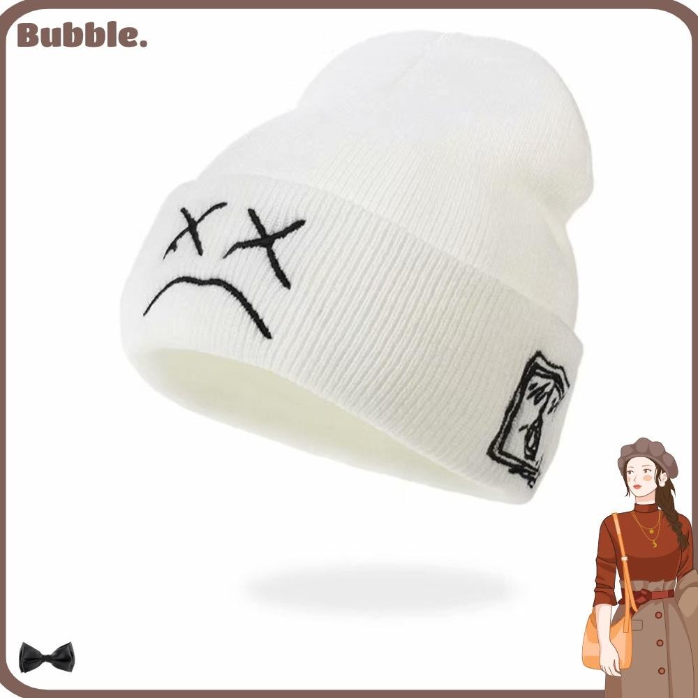 Bubble หมวกถักนิตติ้ง เส้นใยอะคริลิค สไตล์ฮิปฮอป ให้ความอบอุ่น