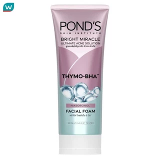 Pond'S พอนด์ส ไบรท์ มิราเคิล อัลทิเมท แอคเน่ โซลูชั่น ไทโม-บีเอชเอ เฟเชียล โฟม 90 กรัม