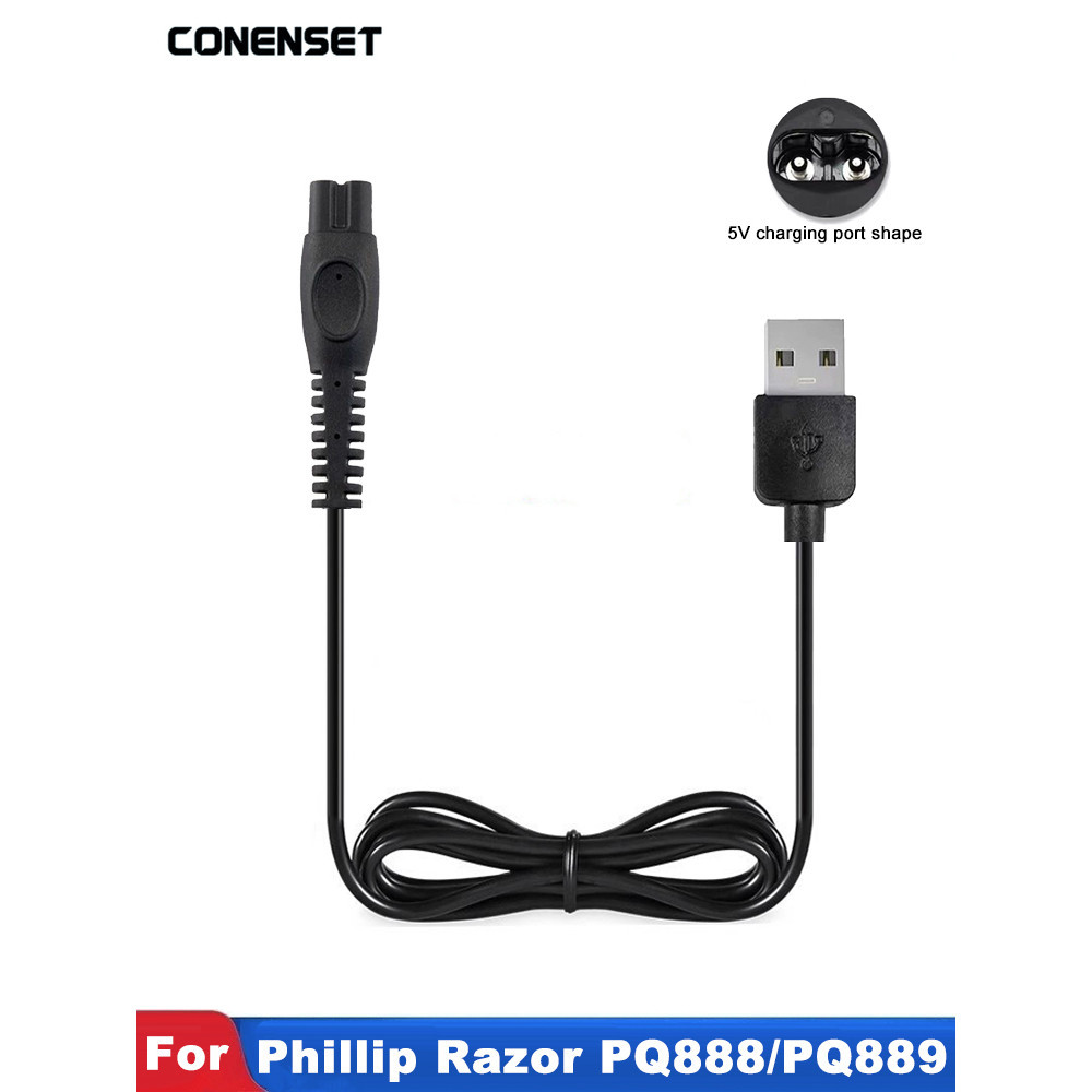 5V สาย USB สําหรับ Philips Norelco เครื่องโกนหนวด MG9520/50 MG7910/49 MG5910/49 PQ888 PQ889 S1112 S1