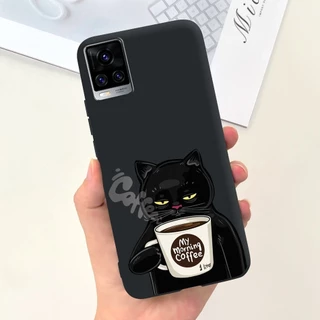Vivo V20 V2025 V2024 / V20 SE V2022 V2023 เคสโทรศัพท์ ซิลิโคนนุ่ม ลายการ์ตูนนักบินอวกาศ ไดโนเสาร์ แมวน่ารัก