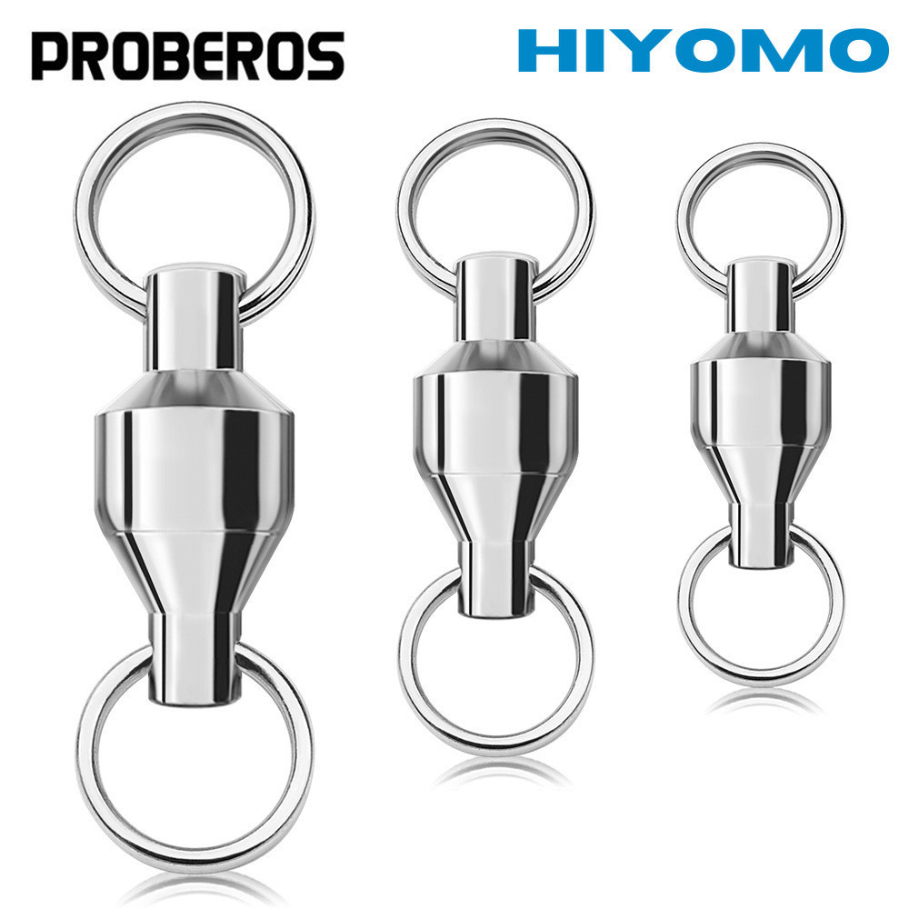 PROBEROS ตลับลูกปินหมุนสำหรับตกปลารุ่นสแตนเลสและทองแดงทนทาน พร้อมคอนเนקטור