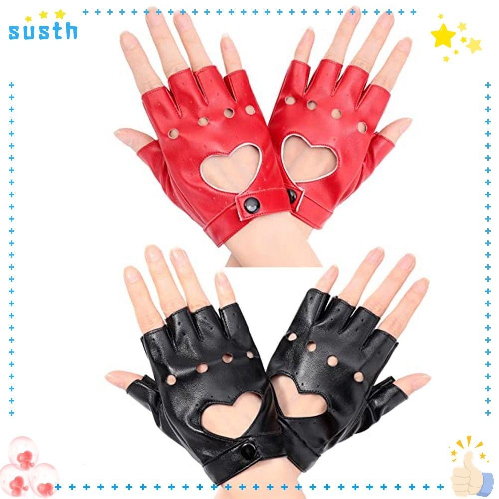 Susth ถุงมือคอสเพลย์ แบบห้านิ้ว สไตล์โกธิค โลลิต้า สําหรับผู้หญิง ผู้ชาย