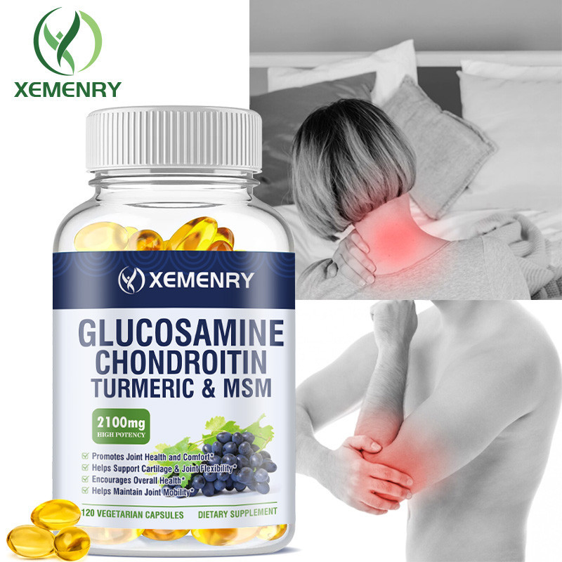 Xemenry Glucosamine Chondroitin Supplement – อาหารเสริมเสริม เสริมภูมิคุ้มกัน ต้านอนุมูลอิสระ สําหรับผู้ใหญ่ ผู้ชายและผู้หญิง