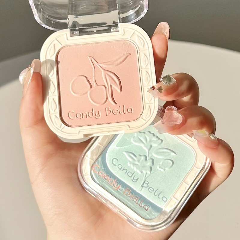 บลัชออนปัดแก้ม เนื้อแมตต์ สีแคนดี้ สีฟ้า สีม่วง สีเหลือง สีเขียว สีมาการอง