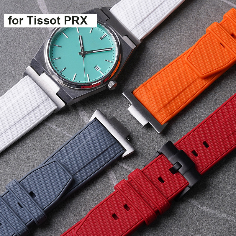 สายนาฬิกาข้อมือ ยางซิลิโคน ปลดเร็ว 12 มม. อุปกรณ์เสริม สําหรับ Tissot PRX Series T137.407 T137.410 40 มม.