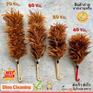 ไม้ปัดขนไก่อย่างดี ไซส์จัมโบ้ XL 75,70,60,50,40 ขนแน่นหนาฟู ไม่หลุดร่วงง่าย ด้ามจับแข็งแรง