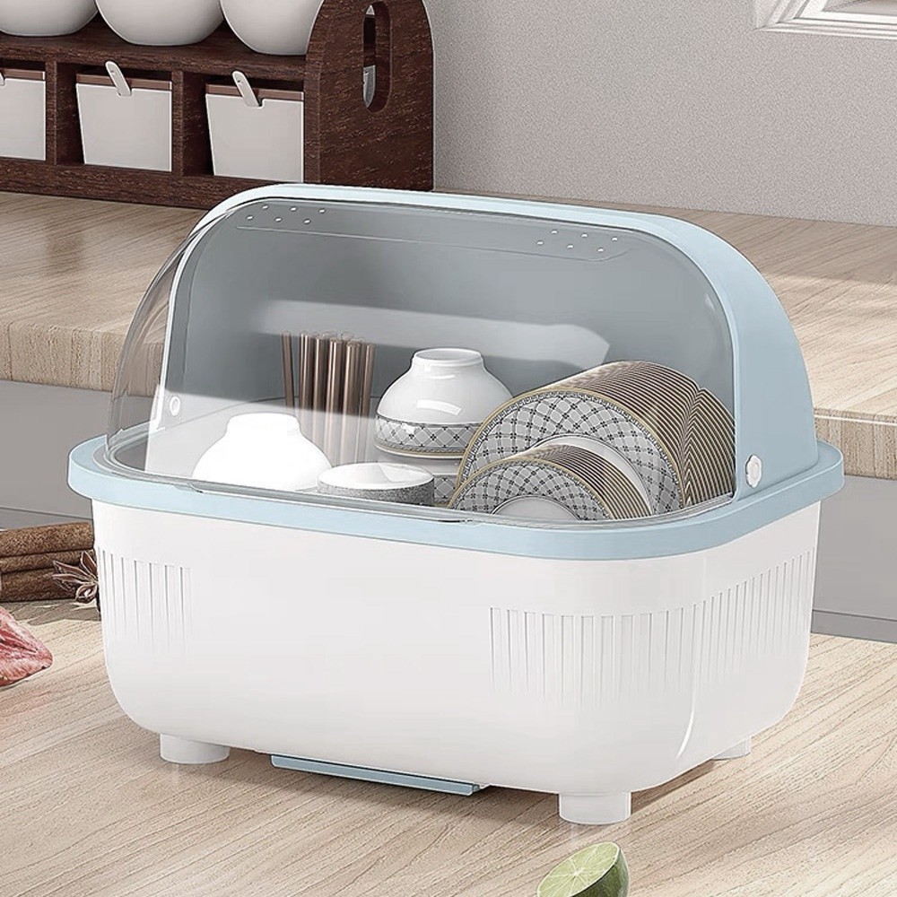 Ghouse Online GOME ที่คว่ำจาน 43x33x32 ซม. JUDY สีฟ้า สินค้าขายดี!