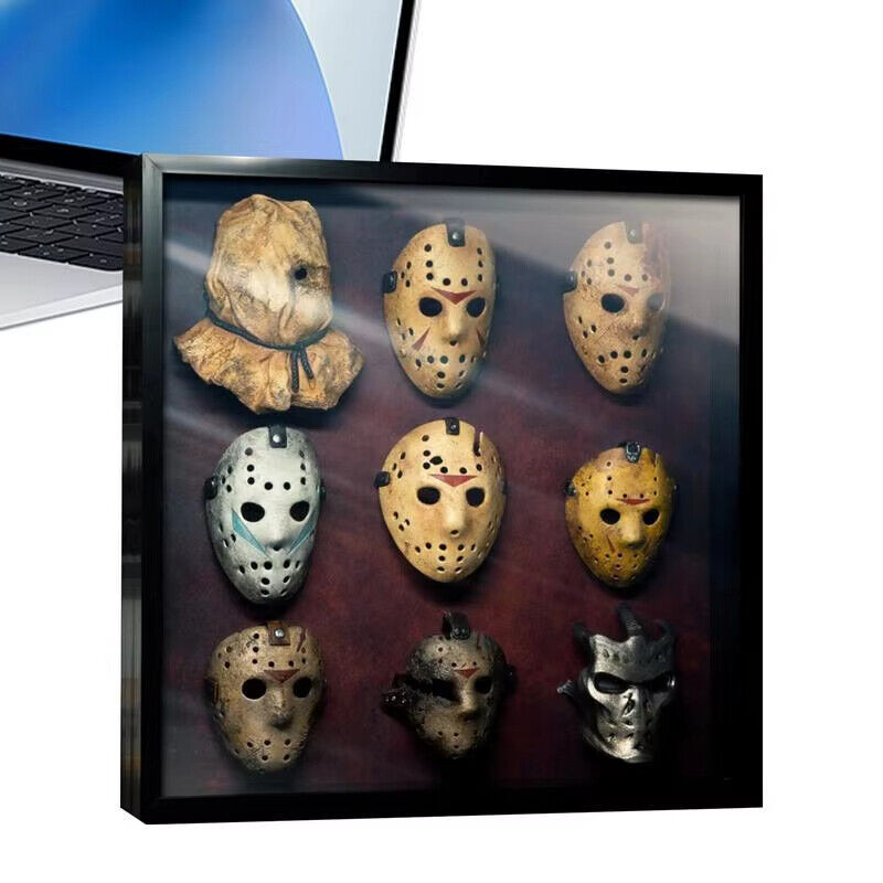 Vintage Jason Voorhees Hockey Mask Friday 13th Horror Movie Mask for Halloween Masquerade Dress-up S