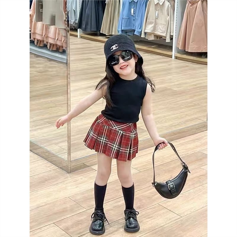 [RICONINI] สไตล์ใหม่ฤดูร้อน Jazz Street Dance สาวร้อนเสื้อกั๊กสั้นกระโปรงสั้นหญิงกระโปรงลายสก๊อตเด็กสูท - รูปที่ 4