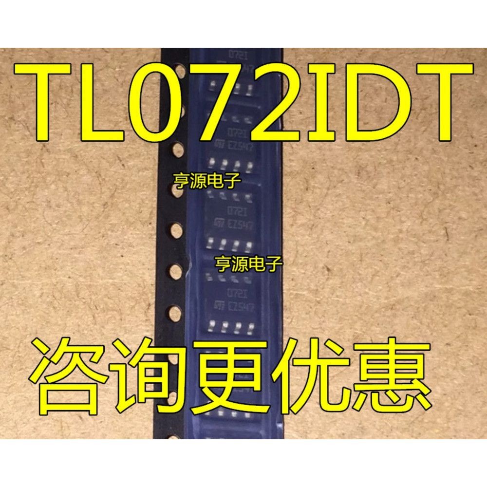 10 ชิ้น TL072IDT TL072I 072I SOP-8 ชิป Ic