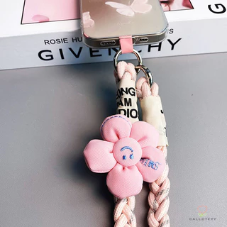 สายคล้องโทรศัพท์มือถือสายคล้องคอสายคล้องโทรศัพท์ป้องกันการสูญหายสำหรับกลางแจ้งแบบ สไตล์ดอกทานตะวันสายเชือกแขวนคอคอ