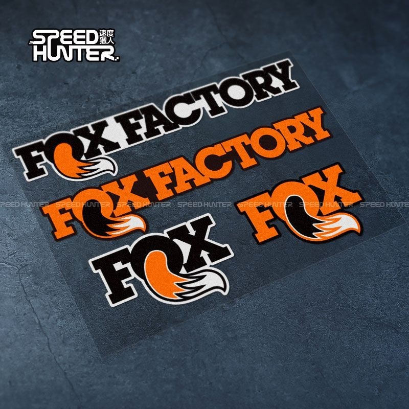 Fox Color Letter Sticker Car Motorcycle Shell Decoration Waterproof Reflective Sticker