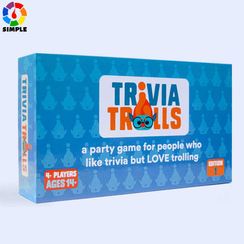 Trivia Trolls Party Game Board Game