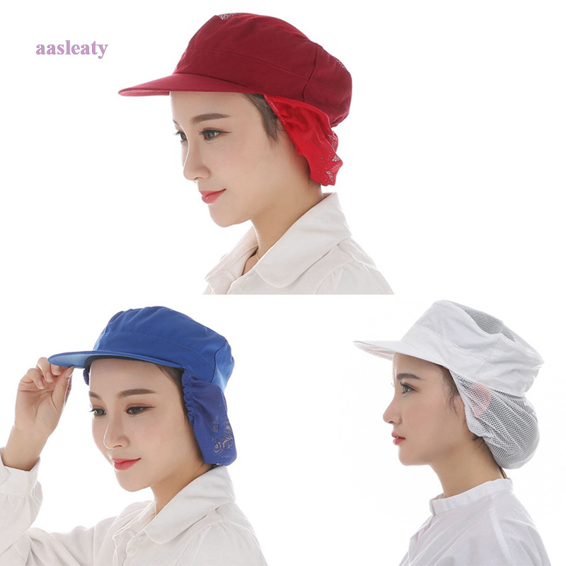 Aasleaty หมวกเชฟ หมวกทําอาหาร หมวกเชฟ บริการอาหาร ตาข่ายคลุมผม