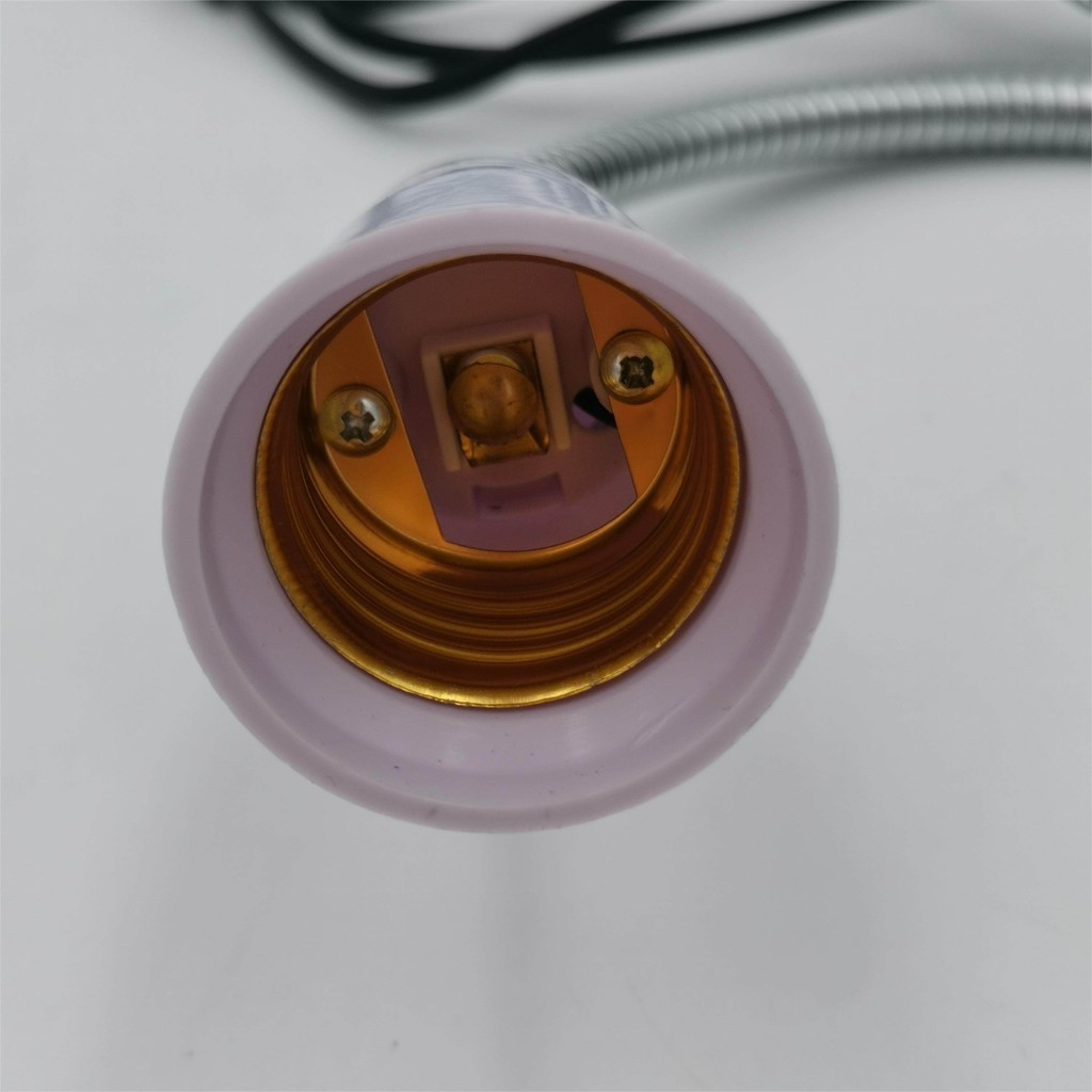 ขั้วไฟ ขาหนีบ เสาอ่อน30CM ขั้วE27ดัดงอได้ ปรับองศาได้ พร้อมสาย1.5Mและปลั๊ก มีสวิทช์ปิด-เปิด - รูปที่ 3