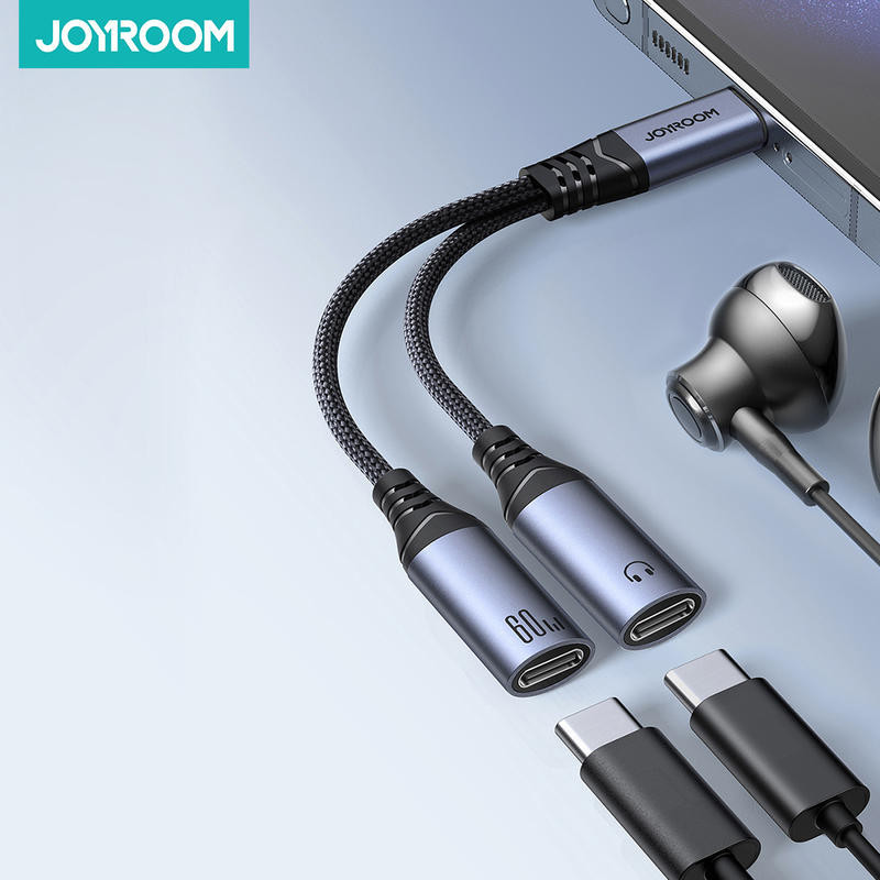 JOYROOM Adapter Audio Converter 2in1 Type C 3.5mm With Call