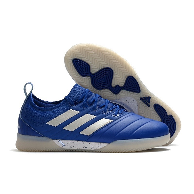 Adidas Adidas Capa 20.1 Knit Indoor Huailong MD Flat Soccer Football Shoes Blue