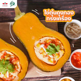 GGEW เมล็ดพันธุ์ซฟ ฟักทองบัตเตอร์นัทถุงทอง 10 เมล็ด ตราศรแดง Butternut