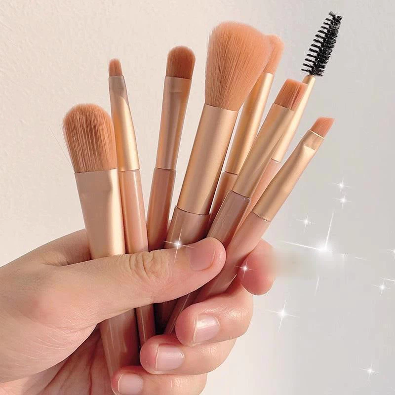 ชุดแปรงแต่งหน้ามืออาชีพ 8ชิ้น เซ็ตแปรงแต่งหน้า ขนนุ่ม คุณภาพสูง