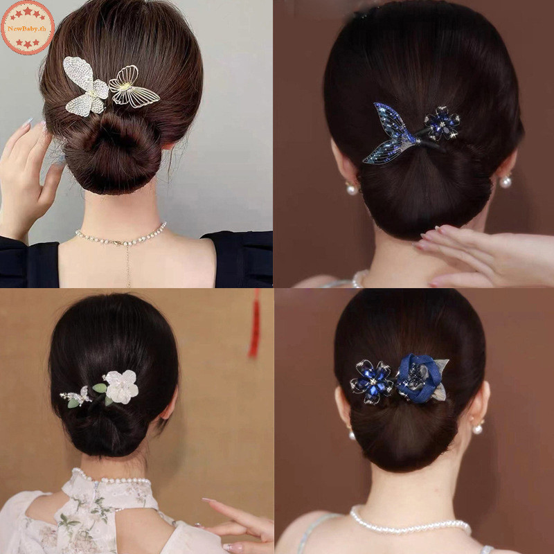 Newbaby กิ๊บติดผม คริสตัล สไตล์เกาหลี หรูหรา เครื่องประดับ สําหรับผู้หญิง