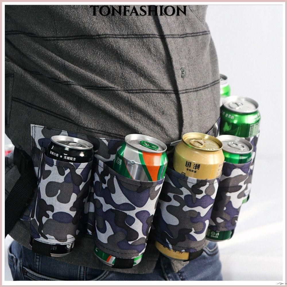 Tonfashion กระเป๋าคาดเอว แบบพกพา สําหรับใส่เครื่องดื่ม เบียร์