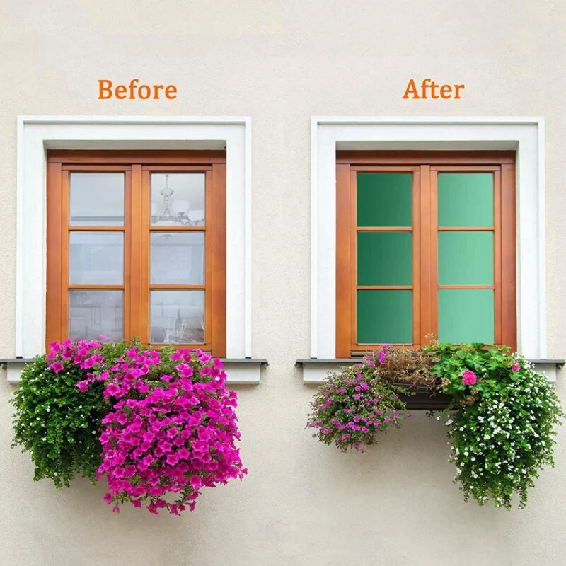 ฟิล์มติดกระจกสีเขียว ฟิล์มอาคาร ฟิล์มปรอท ฟิล์มกรองแสง ฟิล์มติดกระจก (ราคาต่อเมตร) Green Window Film - รูปที่ 3