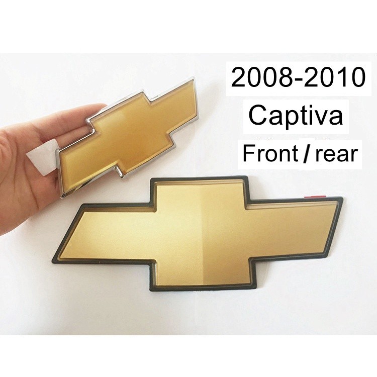 โลโก้กระจังหน้า และหลัง สําหรับ Captiva Chevrolet 2008-2010 Chevy 2 ชิ้น