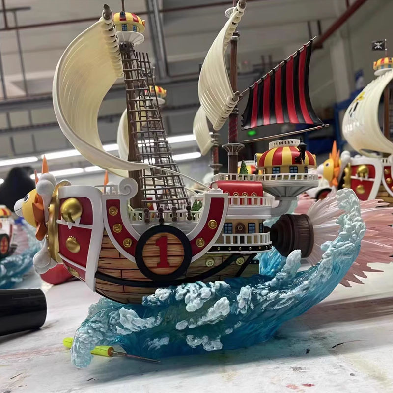 [In stock]One Piece Kc-studio Pirate Straw Hat Sunshine Thousand Sunny ShipGKAnime Garage Kits Ornaments
