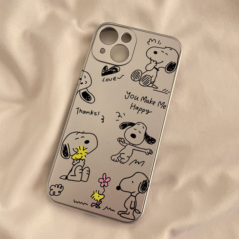 【ส่งจากไทย】จัดส่งภายใน 3 วัน เคสไอโฟน11 เคส For iPhone 11 12 13 14 15 Pro Max 7 8 Plus SE Case สนูปปี้ เคส