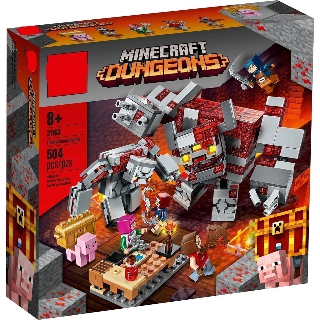 Yoyo Z 2412 ของเล่นตัวต่อ Minecraft The Redstone Battle 21163 11514 1045 EQ1