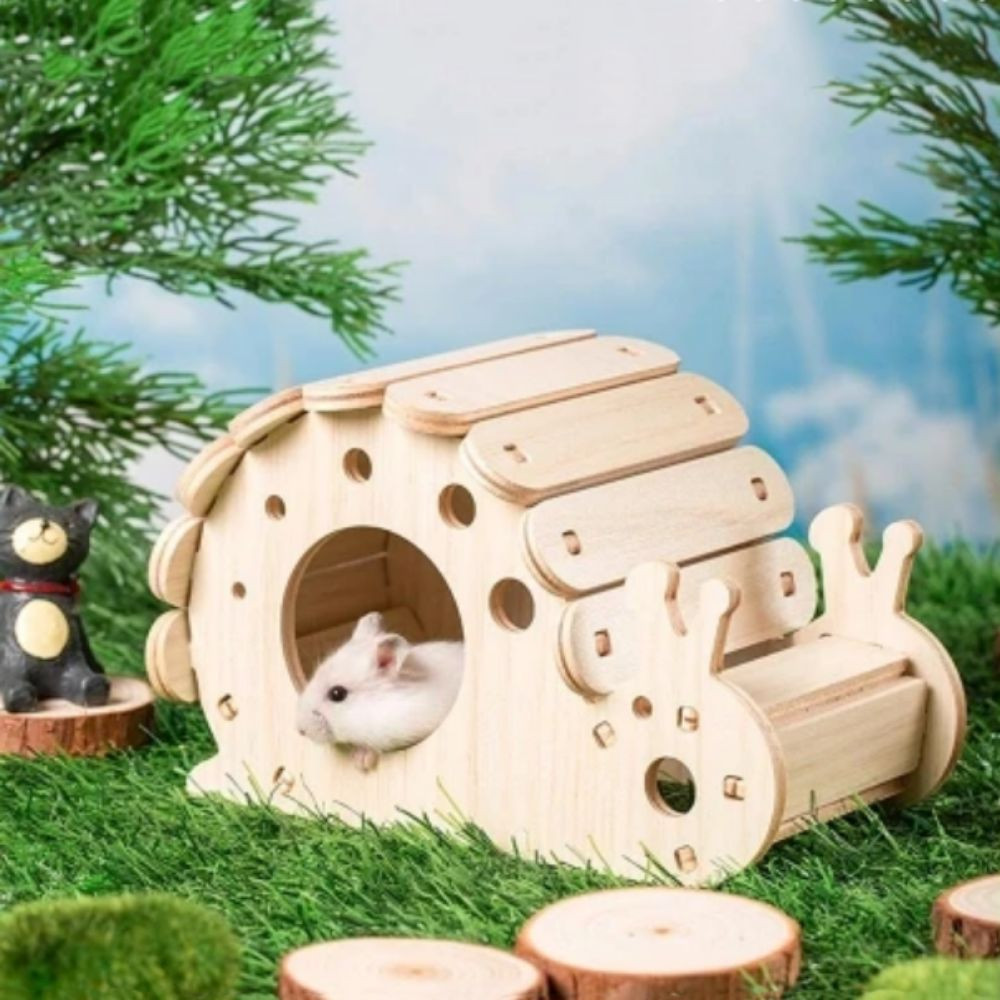 ประกายไฟ หนูแฮมสเตอร์ไม้เนื้อแข็งบ้านขนาดเล็ก,กระดานหกหนูแฮมสเตอร์แบบถอดได้ บันไดรังหนูแฮมสเตอร์, รังนอนหนูแฮมสเตอร์ ทําเอง สัตว์เลี้ยงขนาดเล็กวิลล่าสัตว์เ