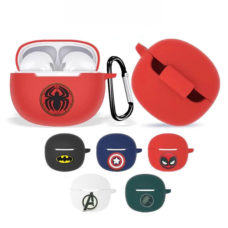 เคสซิลิโคน ลายการ์ตูน พร้อมตะขอ สําหรับหูฟังบลูทูธไร้สาย Honor Earbuds X6