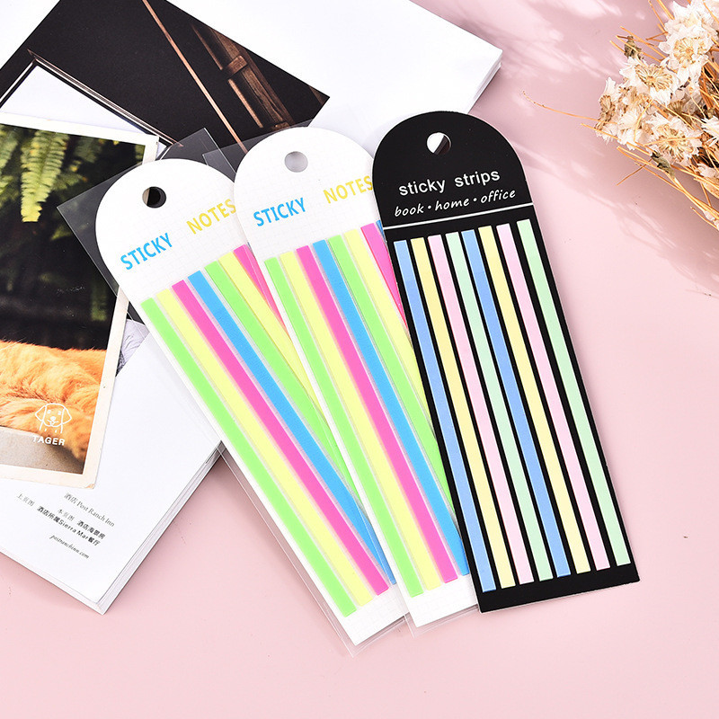 ใหม่ สติกเกอร์กระดาษโน้ต PET สีโปร่งใส สีมาการอง สําหรับติดตกแต่ง 160 แผ่น ต่อชิ้น