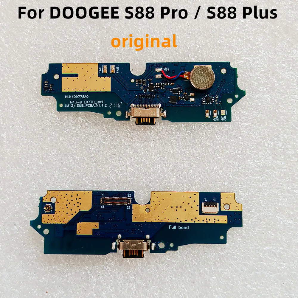 Original ชาร์จพอร์ตสําหรับ DOOGEE S88 Plus USB Board Micphone พร้อม VibratorRepair อุปกรณ์เสริมสําหร