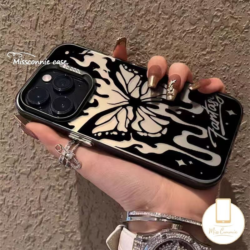 หรูหราชุบเลนส์โลหะ Graffiti ผีเสื้อสําหรับ Oppo A17 A3X A60 A79 A54 A12 A38 A31 A55 A16 A78 A5s A18 A57 A16s A3s A52 A17k A77 A9 A77 A53 A7 A7 A77 A7 A77 A7 A7 A98 A77 A5F Reno 5F