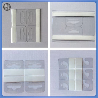Wl| ใหม่ ตะขอแขวนกระเป๋า กล่องสินค้า ป้ายแท็ก PVC 100 ชิ้น