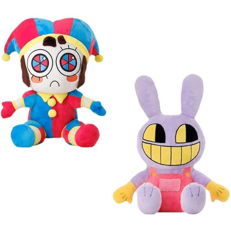 Magical Digital Circus ของเล่นตุ๊กตาการ์ตูน Pamny และ Jax ตุ๊กตากระต่ายตัวตลก